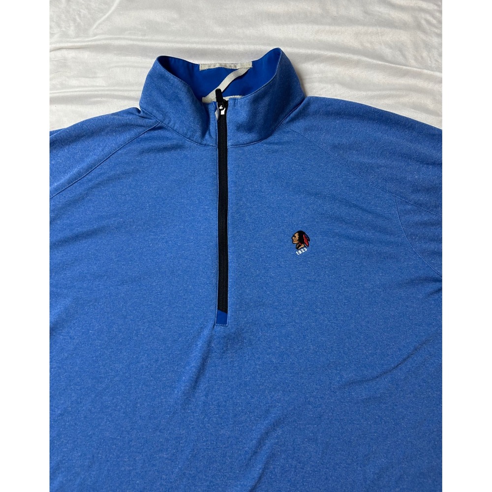 Zero Restriction Mens Blue 1/4 Zip Golf Pullover Sunnehanna County Club Large - Picture 2 of 16